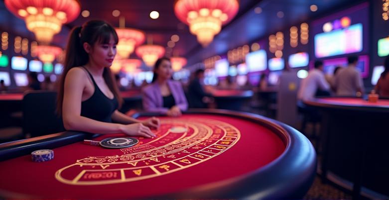 บาคาร่าออนไลน์สด ผู้หญิงกำลังเล่นเกมไพ่